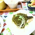 komutatata's cooksnap of when they made 鯖の塩焼きに、めかぶ＆かいわれ大根♪.