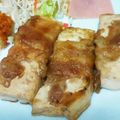 ☆むさ's cooksnap of when they made 簡単★肉巻き豆腐の照り焼き.
