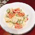 梨の妖精's cooksnap of when they made オクラとトマトと豆腐のゴママヨサラダ.