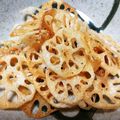Haumama's cooksnap of when they made レンコンの素揚げ.