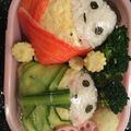 すみっこ2011's cooksnap of when they made キャラ弁♡ひなまつりお雛様とお内裏様.