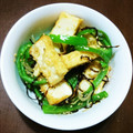 かりめろん☆'s cooksnap of when they made 厚揚げとピーマンの塩昆布炒め.
