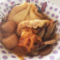 りりたんまん's cooksnap of when they made おだしがジュワー♪ 車麩ともち巾着の煮物.