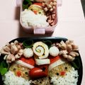 はるみわ子's cooksnap of when they made クリスマス 簡単 キャラ弁＊サンタさん.
