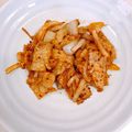 tomoligaya's cooksnap of when they made 豚ロースのマスタード炒め.