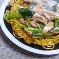 エミリーソーン's cooksnap of when they made 豚バラと小松菜のあんかけ焼きそば.
