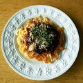 msgnb120's cooksnap of when they made うどんと玉子だけで！お好み焼き♪.