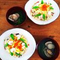 金魚のひらり's cooksnap of when they made お雛祭り・ホムパに♡鮭と大葉のちらし寿司.