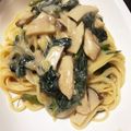 うなちゃん！'s cooksnap of when they made ほうれん草と鶏肉の豆乳クリームパスタ.