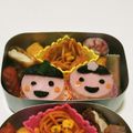 みゆたかあん's cooksnap of when they made ひな祭りキャラ弁♪お雛様おにぎり.