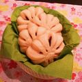 こぶたちゃんママ★'s cooksnap of when they made 自家製酵母＊桜餡パン＊お花の成形.