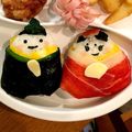 あおりんちゃんママ's cooksnap of when they made キャラ弁♡ひなまつりお雛様とお内裏様.