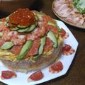 inainaibaa's cooksnap of when they made サーモンとアボカドのお寿司ケーキ.