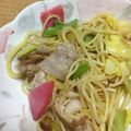 クックP52PBR☆'s cooksnap of when they made 簡単！！豚肉ときゃべつのパスタ ゆず胡椒.