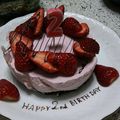 あかはるまま's cooksnap of when they made ミキサーで♡いちごのヨーグルトケーキ♡.