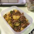 karen1113's cooksnap of when they made じゃがいもと豚ひき肉のキムチ炒め.