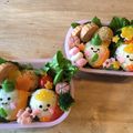 クック0T4PLM☆'s cooksnap of when they made キャラ弁＊簡単♪真ん丸おにぎりひな祭り弁.