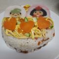 クックT2UTSA☆'s cooksnap of when they made 簡単ひなまつりちらし寿司ケーキ.