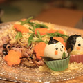 aya_nocchi's cooksnap of when they made ピンクが綺麗！●黒豆ご飯のちらし寿司●.