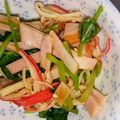 クックM1GIZX☆'s cooksnap of when they made 三つ葉＆ハム＆カニカマの辛子醤油和え♫.