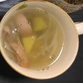 みりちゃん♪'s cooksnap of when they made さつま芋・玉ねぎ・レタス☆コンソメスープ.