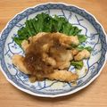 mackeydorf's cooksnap of when they made 揚げないササミフライ柚子胡椒ポン酢.