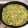 ♡くりーむ♡'s cooksnap of when they made 簡単！ニラと桜エビのもっちりチヂミ.
