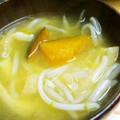 ないすばでぃ's cooksnap of when they made かぼちゃともやしの味噌汁.