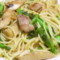 Rick_t's cooksnap of when they made 鶏肉と菜の花、筍の和風春野菜のパスタ.