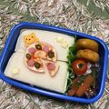 minch＊＊'s cooksnap of when they made キャラ弁おかず　ハムとチーズでピザデコ！.
