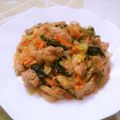 えれぼん's cooksnap of when they made 鶏むね肉の酢炒め♪簡単キャベツほうれん草.