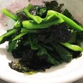 Aさま's cooksnap of when they made やみつき！小松菜ワサビ海苔のおひたし.