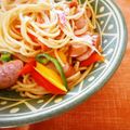 pitachan1's cooksnap of when they made 簡単！コクウマ！懐かしの喫茶店ナポリタン.