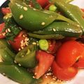 mino622's cooksnap of when they made お手軽トマトとスナップエンドウのサラダ.