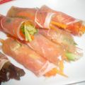 mzhroom's cooksnap of when they made スティック野菜の生ハム巻きサラダ.