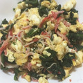 黄金の輝き亭's cooksnap of when they made ほうれん草ナルム風炒め♪カニカマ卵.