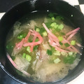★サンセット★'s cooksnap of when they made ＊とろろ昆布と紅生姜のお吸い物＊.