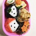 ちほぱん's cooksnap of when they made キャラ弁＊簡単♪真ん丸おにぎりひな祭り弁.