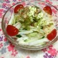 ぽぽきゅ's cooksnap of when they made 大根ときゅうりの海苔サラダ♪.