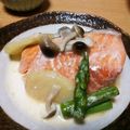 taira1103's cooksnap of when they made 秋鮭とポテトのクリームソース。.