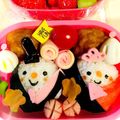 Brief♡dish's cooksnap of when they made キャラ弁＊簡単♪真ん丸おにぎりひな祭り弁.