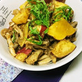 いこたん's cooksnap of when they made さつま芋toきのこno胡麻和え.