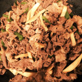 str3274's cooksnap of when they made お弁当おかず♪牛コマとエリンギの炒め.