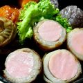 ３匹の大ぶたママ's cooksnap of when they made 魚肉ソーセージ☆クルクル☆豚薄切り肉巻き.