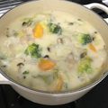 kayousagi's cooksnap of when they made ルクルーゼで水なし！白菜クリームシチュー.