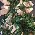 サクサクみかん's cooksnap of when they made 春菊とベーコンのにんにく炒め.