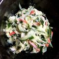 ポチャポチャおふろ's cooksnap of when they made 簡単おつまみきゅうりかにかまのわさびマヨ.