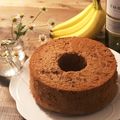 カメキッチン's cooksnap of when they made 米粉で☆キャラメルバナナシフォンケーキ☆.