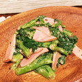 みんみのキッチン's cooksnap of when they made 菜の花とハムの ✿粒マスタードマヨ和え✿.