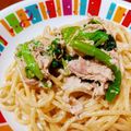 いちごちょこ0415's cooksnap of when they made ほうれん草とツナのパスタ.